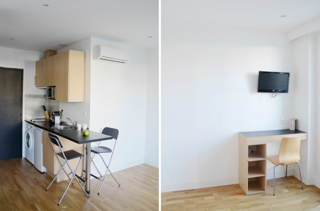 studio meublé et moderne