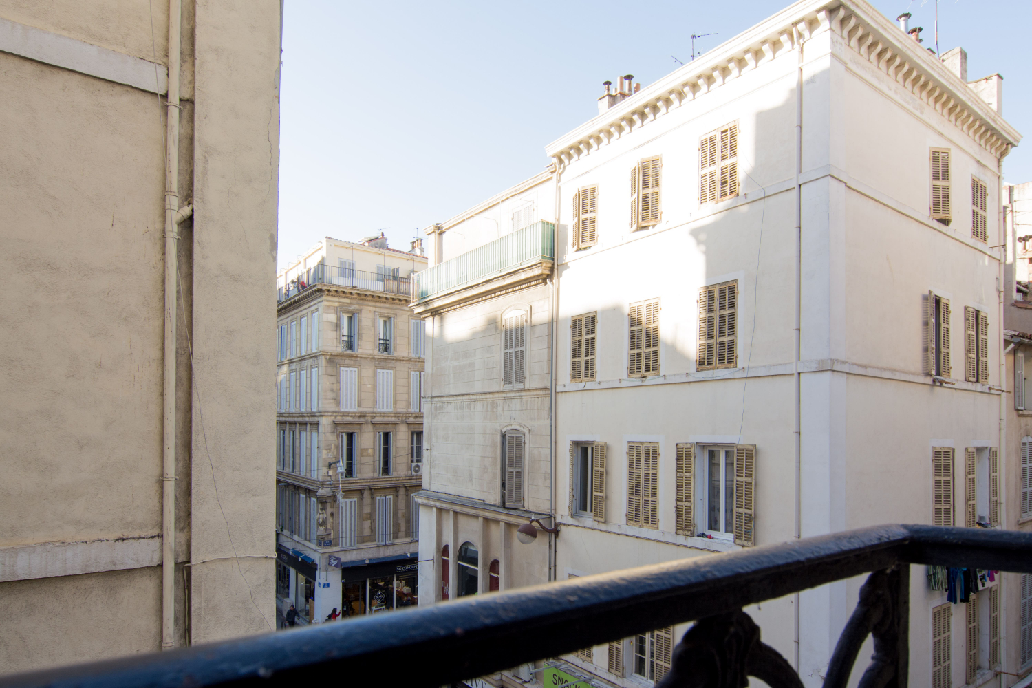 Vue balcon quartier préfecture marseille