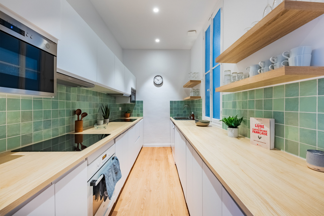 Cuisine aménagée en colocation à Marseille